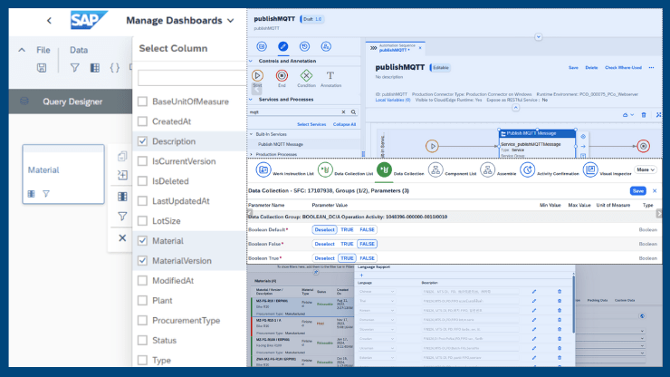 Dashboards depicting the SAP DM release 2508 enhancements from SAP source 