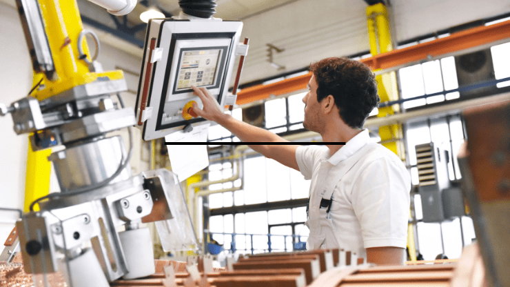 SAP Digital manufacturing Operational Excellence showcased a professional working on it